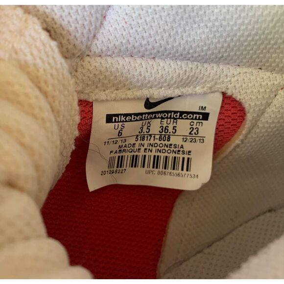 Nike Blazer Mid Suede RED HIGH TOP SNEAKERS GYM SHOES women’s 6 - Picture 6 of 7